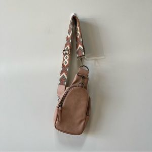 Anthropologie Tan Crossbody Bag